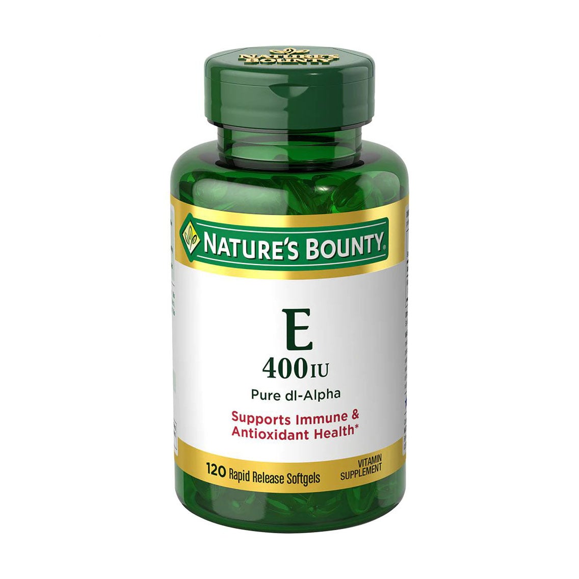 Вітамін E Nature's Bounty E 400 МО, 120 желатинових капсул